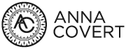Anna Covert logo – Personal brand mark of Anna Covert, host of The Covert Code Podcast and founder of Covert Communication.