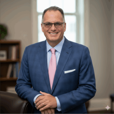 RJ Grimshaw professional headshot for The Covert Code Podcast, featuring the business leader known for scaling UniFi Equipment Finance and pioneering AI-driven leadership strategies.